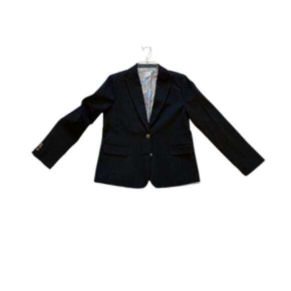 J. Crew Blazer Tailored Fit Two Buttons High Quality Classic Black Women's 6 NWT - Picture 6 of 16
